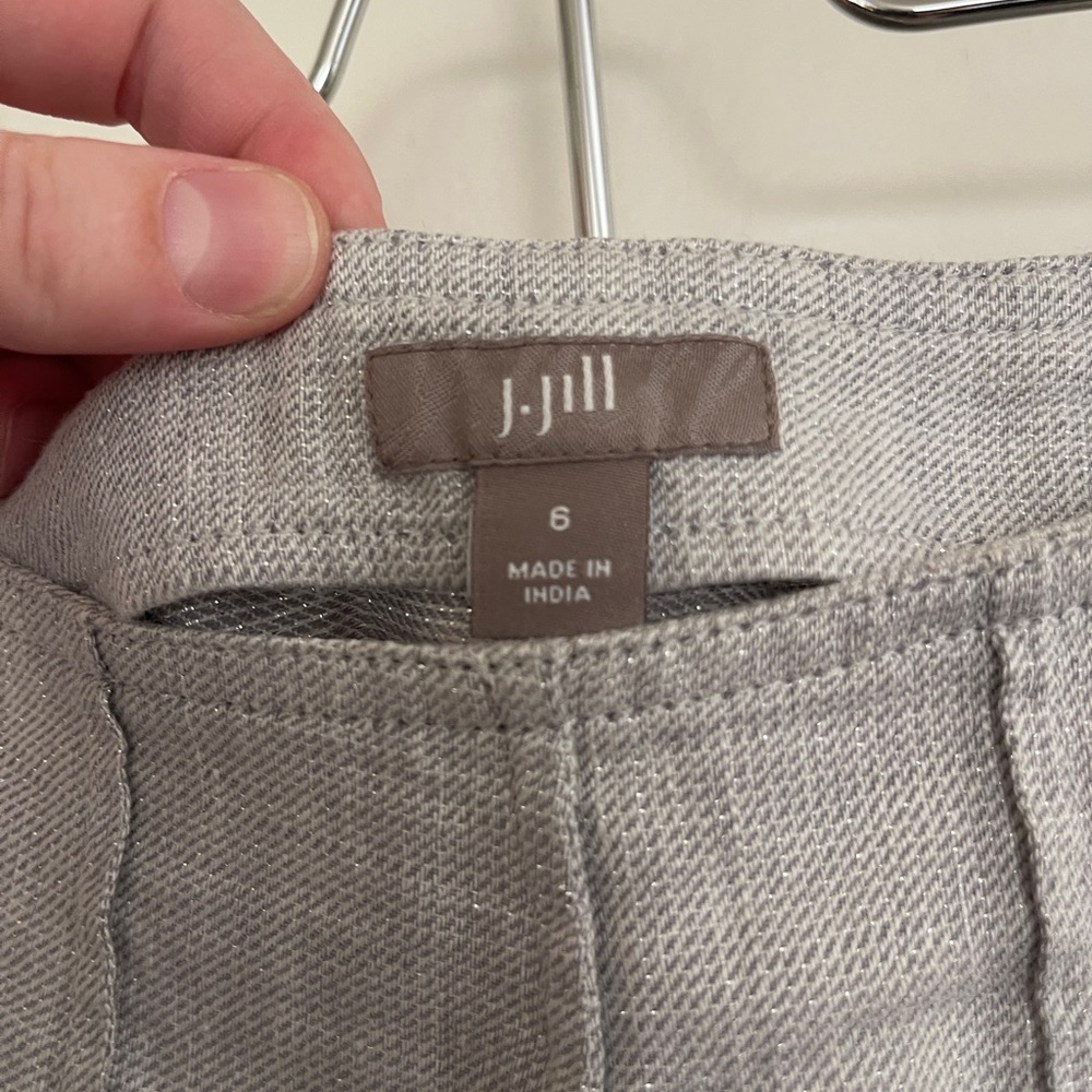 J. Jill Light Gray Linen Maxi Skirt - Picture 3 of 3